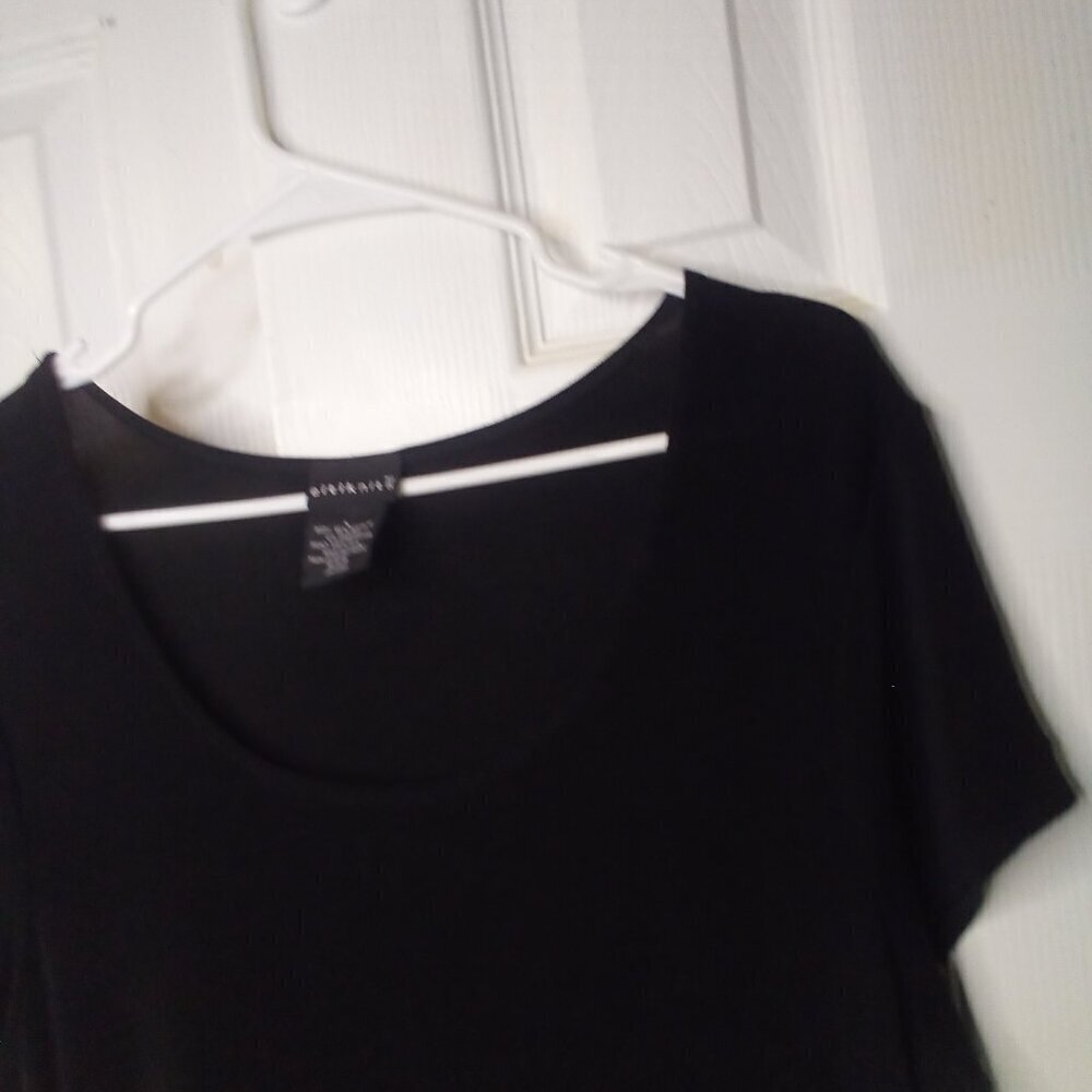 Citiknits Dress Women L Short Sleeve Polka Dot Black White - Picture 5 of 16